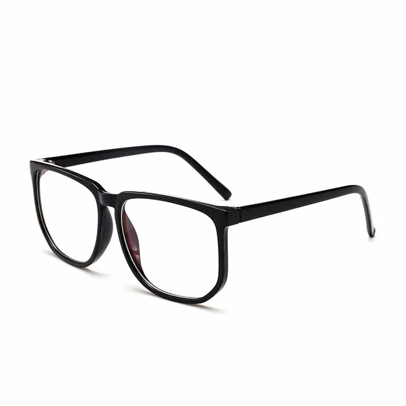 Fashion Anti Blue Light Square Men Optics Glasses Frame Women Solid Color Big Spectacles Frames Prescription Eyeglasses - Цвет оправы: 1