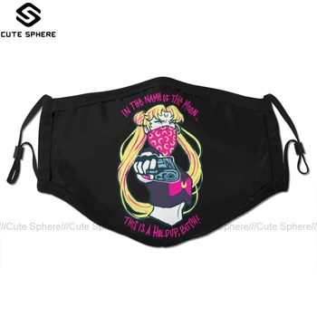 

Sailor Moon Mouth Face Mask Thug Usagi Facial Mask Cool Fashion with 2 Filters for Adult