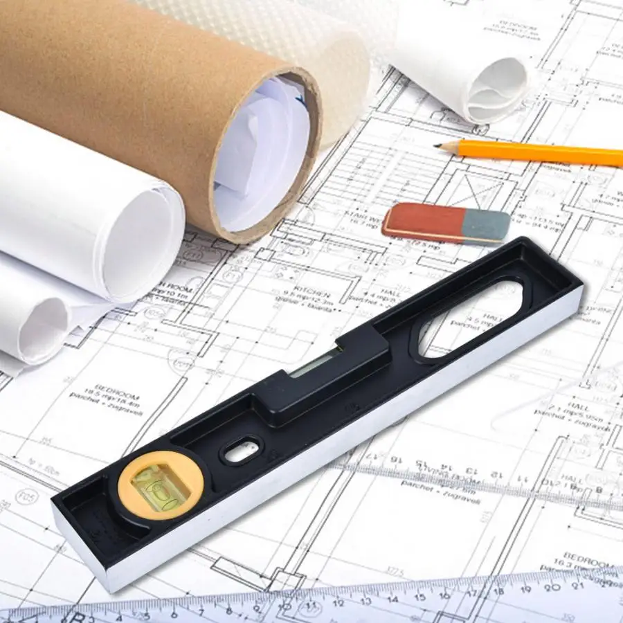 

Digital Level Ruler 30cm Aluminum Alloy Level Ruler 2 Bubble Level Vertical Horizontal Measuring Tool Bubble Level Ruler