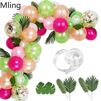 

Mling Flamingo Birthday Decoration Balloons Set Birthday Party Decorations Kids Adult Gender Reveal Babyshower Party Balloon Set