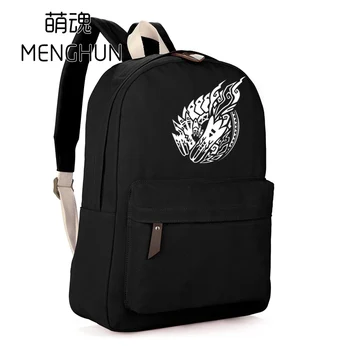 

Monster hunter fans canvas backpack Brachydios backpacks school bag gift for boys school backpack high quality nb407