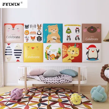 

Baby bumper wall mat kids cartoon soft pack stickers bedside tatami wall surrounding baby background self-adhesive wall stickers