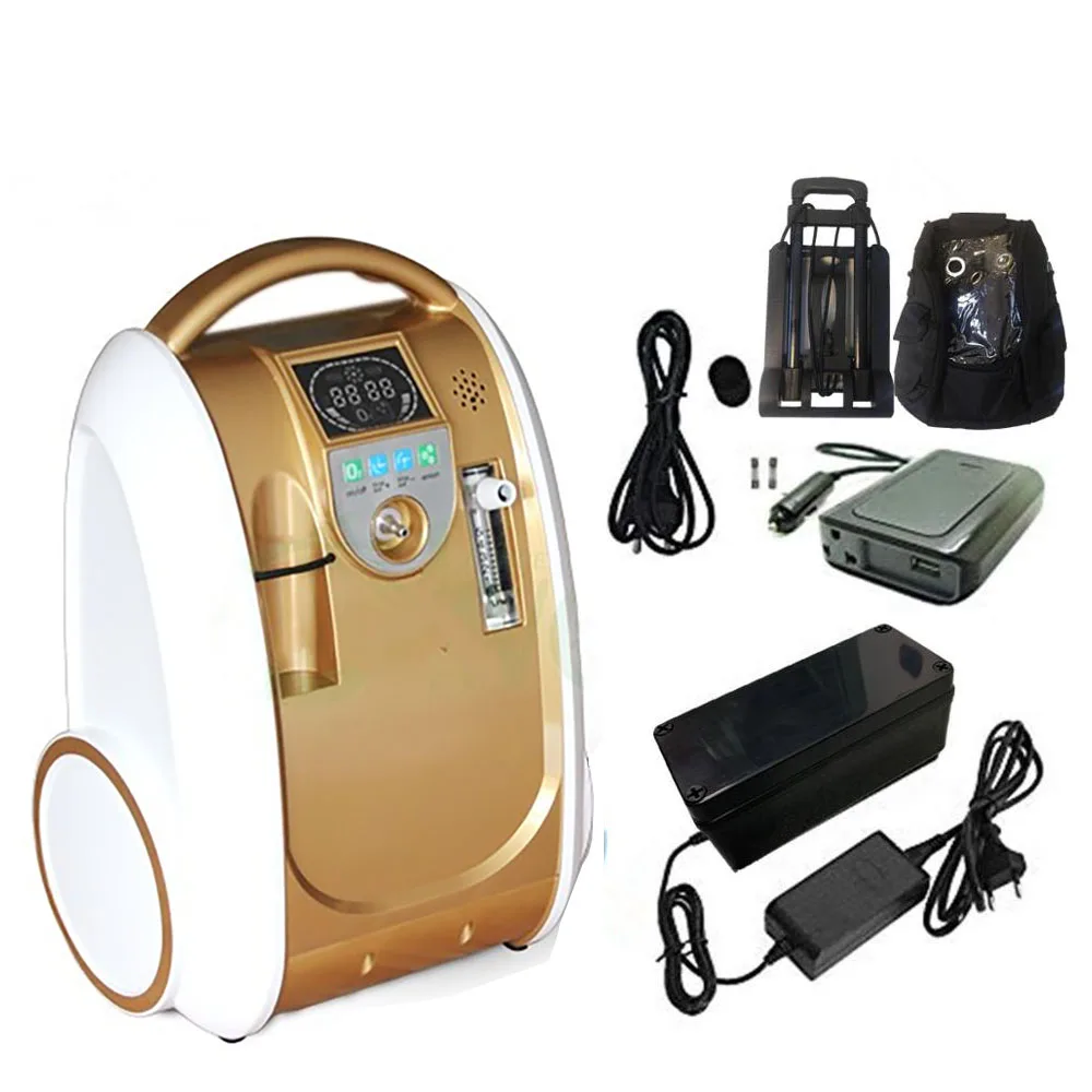 AC110V//220V Air Humidifiers COXTOD Portable Oxygen Concentrator,1-5L//min Adjustable Portable Oxygen Machine for Home use