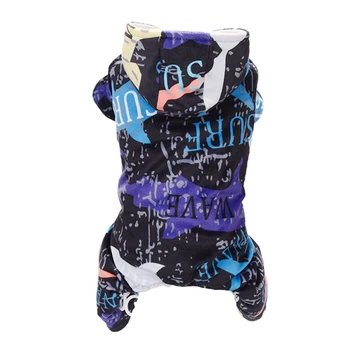 

Winter Padded Dog Coat Pet Clothes Warm Thick Jacket Hooded Pet Dog Coat Jacket for Small Large dogs