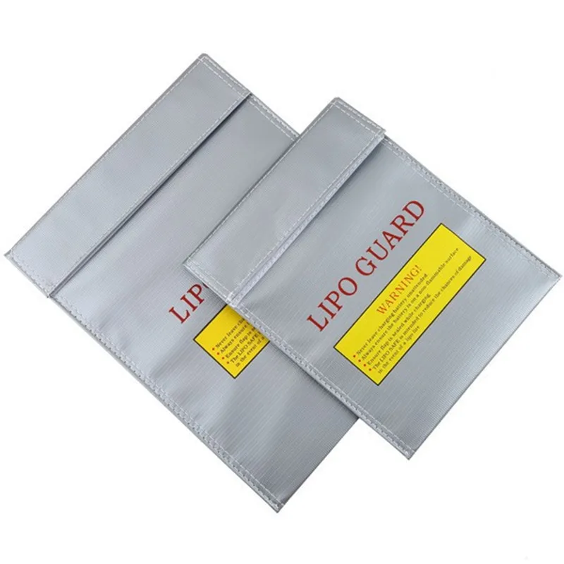 

1Pcs Fireproof RC LiPo Li-Po Battery Fireproof Safety Guard Safe Bag Charging Sack Battery Safety Guard Silver Two size Hot!