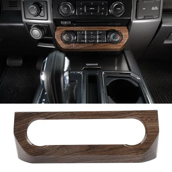 

Car Central Air Conditioner Control Panel Covers Ford F150 2015 2016 2017 Car Accessories, Wood Grain