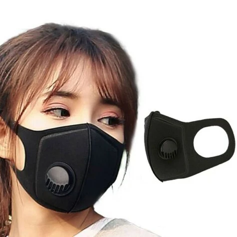 

Outdoor Cycling Face Mask Air Purifying Mask Mouth Muffle Carbon Corona Filter Dust Haze Fog Respirator Mask