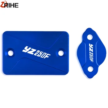 

For Yamaha YZ250F 2003-2006 Motorcycle CNC Aluminum Front Rear Brake Fluid Reservoir Cap Cover Protection YZ 250F 2006 2005 2004
