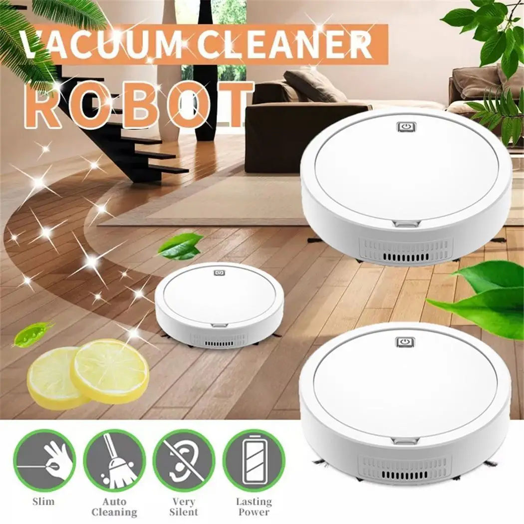 

Automatic Smart Sweeping Robot Vacuum Cleaner 2000pa Strong less than 40dB Appliances 1.5 kg Suction 250ML