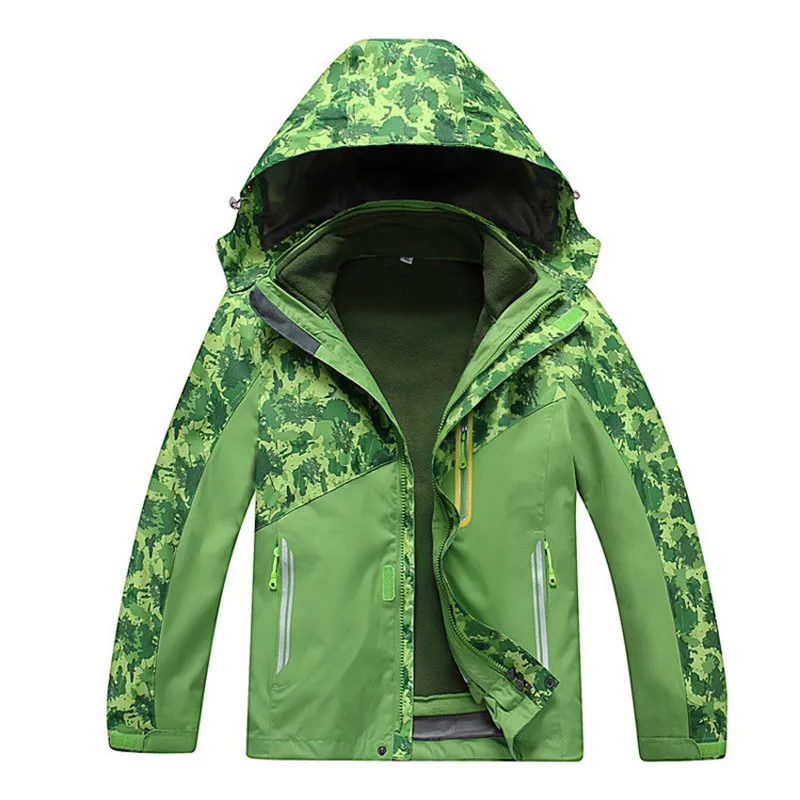 

Kids Ski Jackets 2 In 1 Waterproof Windproof Children Skking Outerwear For Boys Girls 3-12 Years Hiking Trekking Snowboard Coat