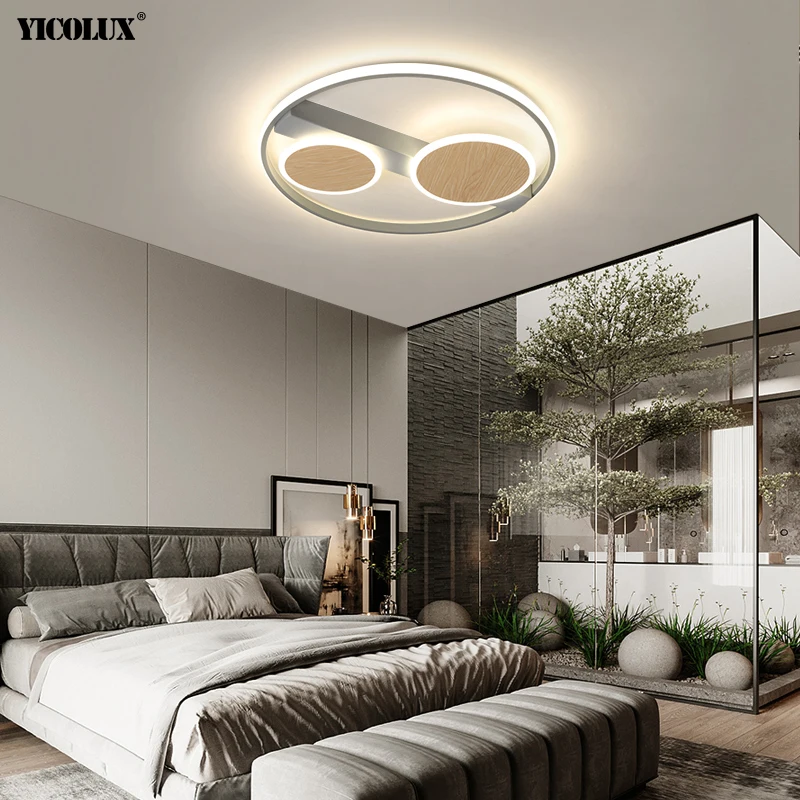 

Modern LED Chandelier Lamps With Remote Control New Iron Acrylic Indoor Lighting For Living Room Bedroom Salon Aisle Home Lights