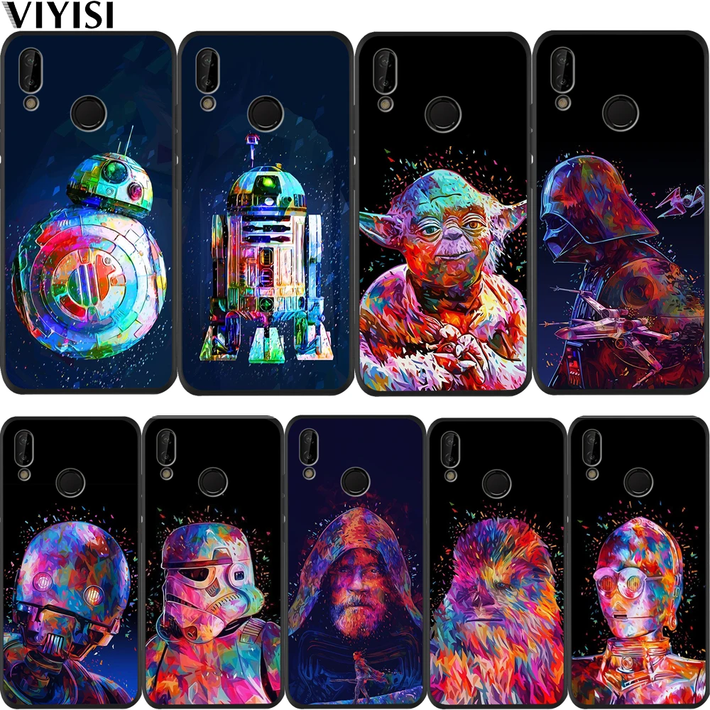

Luxury Star Wars Phone Case For Huawei p20 lite P30 Pro Mate 20 Lite Honor 8X 10 20i V20 P Smart Black Soft Silicone Etui Coque