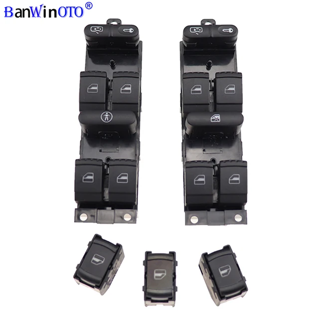 US $2.71 Window Panel Master Control Switch For VW Golf Jetta Bora Passat MK4 B5 Seat Leon Toledo 1999 2000 