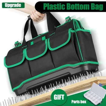 

2020 New Upgrade Tool Bag Dual-use Foldable Electrician Bag Multifunction Repair Installation Canvas Large Thicken Work Pocket