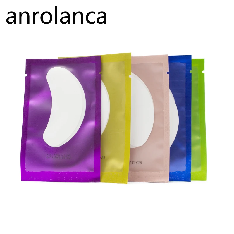 50 Pairs Eyelash Extension Paper Patches Grafted Eye Sticker Eyelash Under Eye Pad Lint Free Eye 5