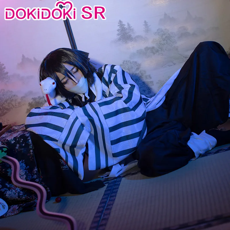DokiDoki SR Аниме Косплей демона Slayer: Kimetsu no Yaiba Iguro Obanai костюм мужской Obanai|Костюмы