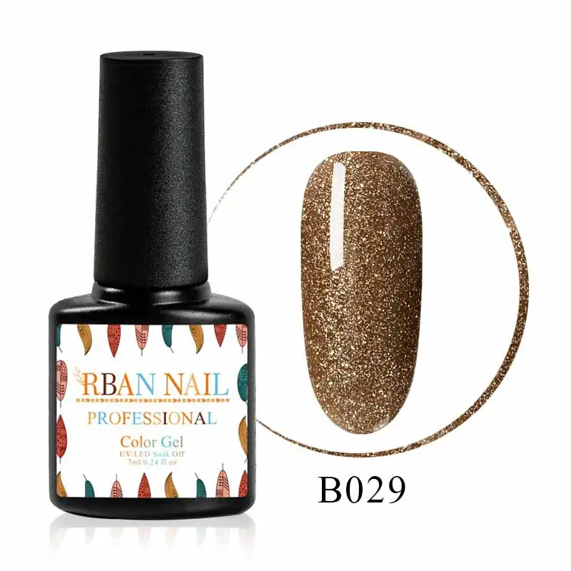 RBAN NAIL 7 мл УФ-гель для ногтей золотой блеск ногтей Laquer голографическая блестящая гель лак замачиваемый лак для творчества маникюрное украшение - Цвет: M30161