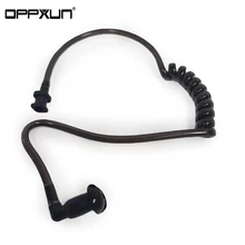 OPPXUN – Tube d'air à ressort noir de remplacement pour talkie walkie, bouchon d'oreille acoustique pour écouteurs Radio, pièce pour casque