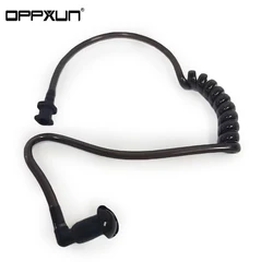 OPPXUN Black Spring Air Tube Replacement Walkie Talkie Earphone Coil Acoustic Earplug for Radio Earpiece Headset Headphone Part