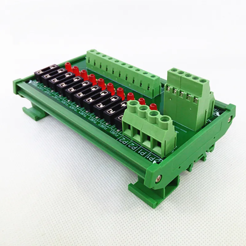 

Fuse Module,DIN Rail Mount 10 Position Fuse Power Distribution Module.