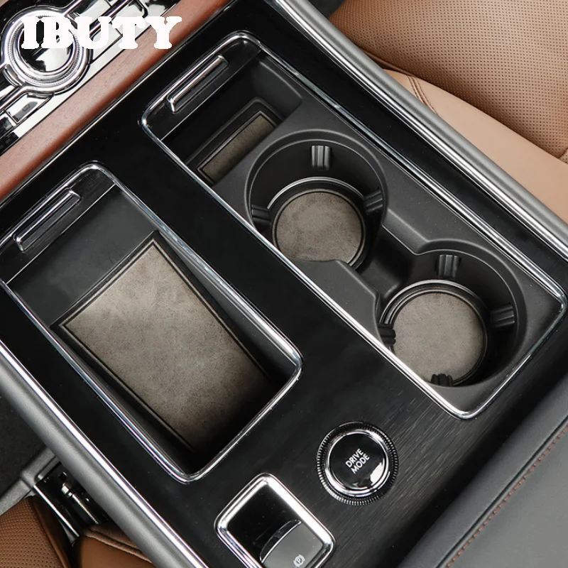 For Lincoln Aviator 2020 Leather Door Slot Mat Car Water Cup Anti-Skid Mat Central Control Interior Decorative Dust-Proof Mat