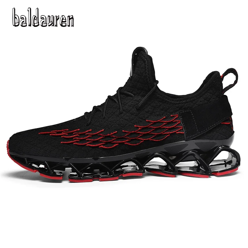 

BALDAUREN Blade Sole Running Shoes For Men Lace-Up Men'S Athletic Shoes Outdoor Sneakers Men Shoes Lightweight Zapatillas Hombre