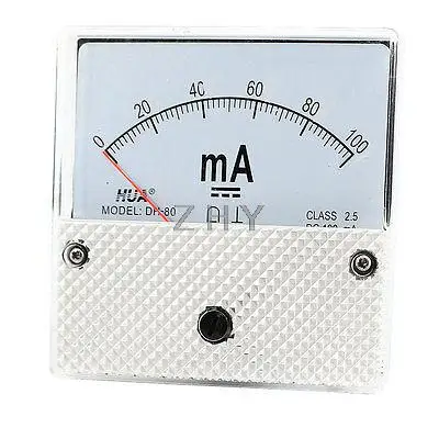 

DC 0-100mA Current Measurement Analog Panel Meter Amperemeter Ammeter