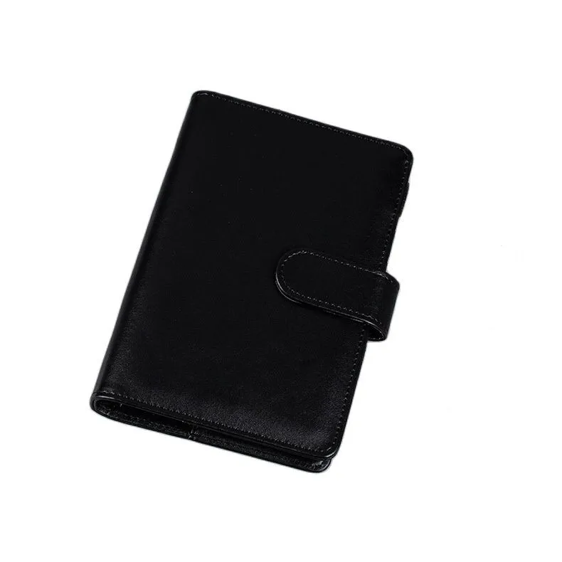 Vibrant Macaron Color Leather 6-Ring Binder Notebook Cover