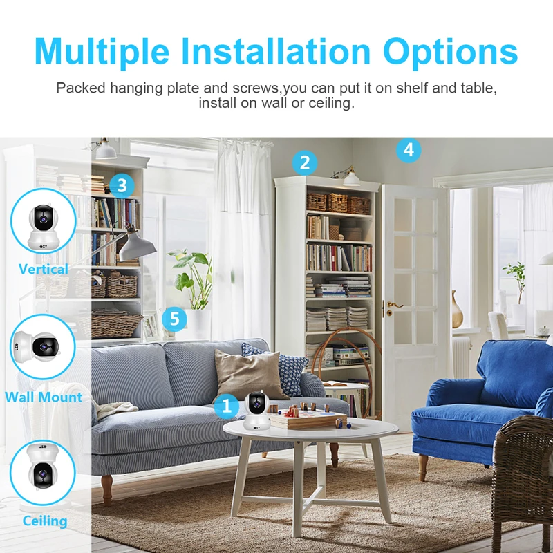 QZT Беспроводная ip-камера Домашняя безопасность HD Wifi камера с панорамированием/наклоном/зумом двухстороннее аудио ночное видение для IOS Android
