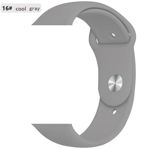 Ремешок для apple watch 5 4 ремешок apple watch 44 мм 40 мм iwatch 3 2 1 ремешок 42 мм 38 мм для хорошего клиента - Цвет ремешка: cool gray 16-1