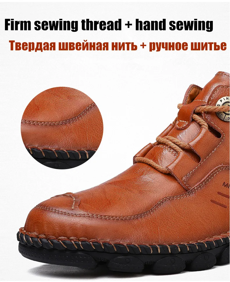 Mazefeng/Новинка; сезон осень-зима; мужские рабочие ботинки; кожаные мужские Ботильоны; мужские ботинки; Осенняя мужская обувь; повседневная обувь; большие размеры 38-48