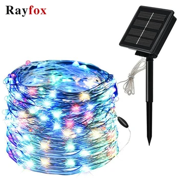 

Christmas Tree Decoration LED Outdoor Solar Lamp String Lights Garden Street Patio Decoration Garland Waterproof Light Lamp Gift