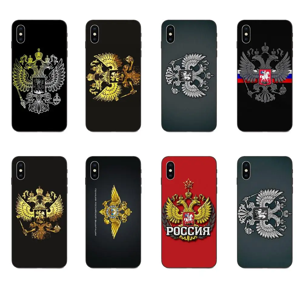 Мягкие чехлы из ТПУ для Huawei Honor 5A 6A 6C 7A 7C 7X 8A 8C 8X9 10 P8 P9 P10 P20 P30 Мини Lite Plus герб России