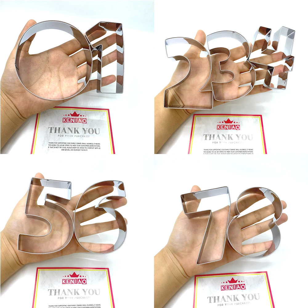 Cookie Cutter Cookie Mould Fondant Cutter Numbers Cookie Cutter Stainless Steel