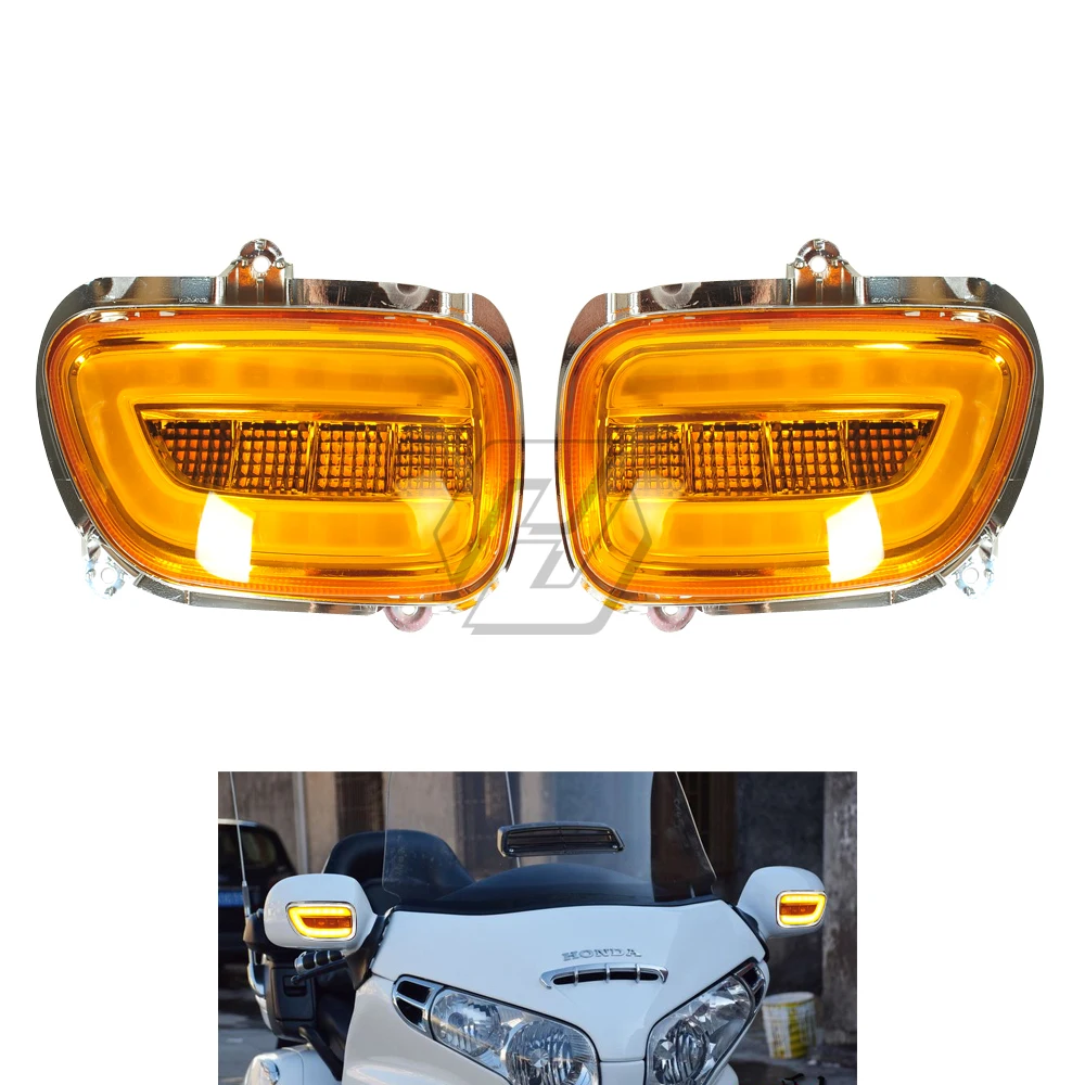 Светодиодный мотоцикл указатель поворота светильник чехол для Honda Goldwing GL1800 GL 1800