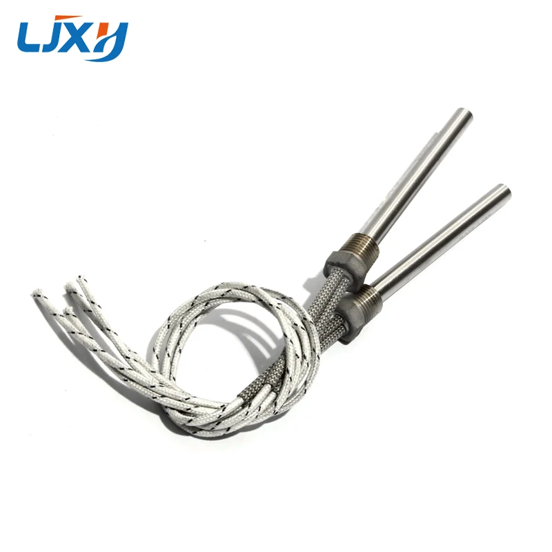 LJXH DN15/21mm Thread Cartridge Heater Heating Element 201SS 15mm Tube Dia. 300W/500W/800W/1000W/1100W