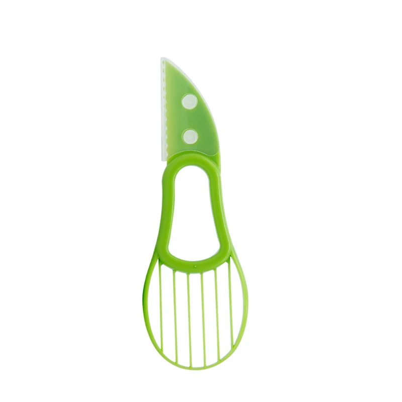 

3-in-1 Avocado Slicer Shea Corer Butter Fruit Cutter Separator Plastic Knife Kitchen Vegetable Tools Home Accessory 1PC