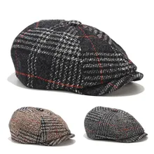 Модная винтажная женская зимняя шапка берет шапка корейский живописец газетчик береты