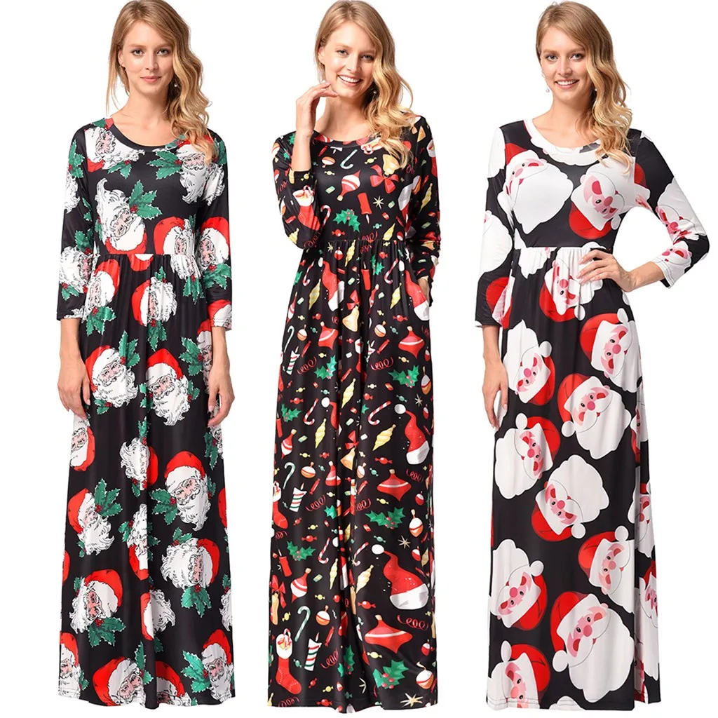 christmas maxi dress