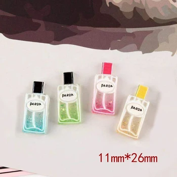 

8pcs 11*26mm Cute Resin Perfume Bottle Charms Pendants For DIY Decoration Earrings Key Chains Fashion Jewelry Accessories LL115