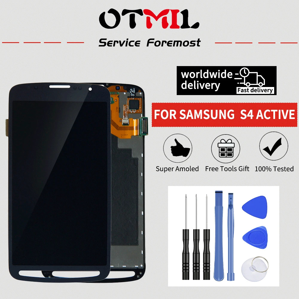 OTMIL 5.0&quotAmoled For SAMSUNG Galaxy S4 Active LCD Touch Screen Digitizer i9295 i537 GALAXY Display #1 | Мобильные телефоны и