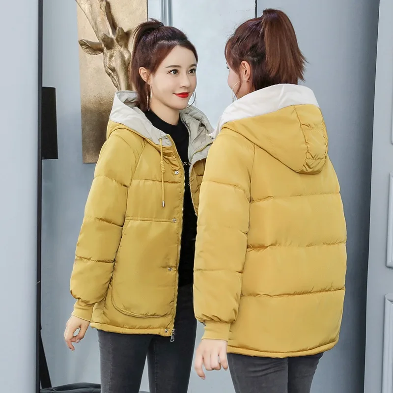 

Short Loose-Fit Cotton-padded Clothes Women's AliExpress 2019 Winter Thick down Jacket Cotton-padded Clothes WOMEN'S Dress Warm
