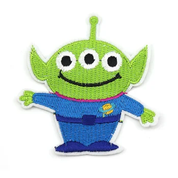 

Cartoon Three eyes Monsters Iron on patch Embroidered clothes patches For clothing DIY Boy Garment Badges Stickers wholesale