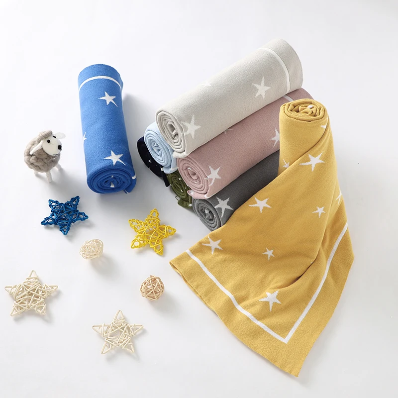 Baby Blanket 100%Cotton Plaid Knitted Newborn Girls Stroller Muslin Swaddle Wrapper Super Soft Infant Boys Bedding Cradle Quilts cotton muslin blanket cotton blanket swaddle blanket cotton swaddle cotton gauze blanket cotton knit blanket knit blanket