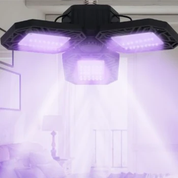 

Botique-Folding Deformation Garage Lamp Home UVC Lighting E27D Lamp Head Dual-Purpose Ceiling Lamp