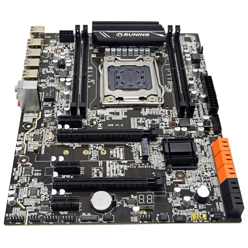 

New Desktop Motherboard X99 V1.2 DDR4 ATX LGA2011 Cpmputer Mainboard DImm Slots SATA 3.0 and USB 3.0