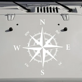 

Accessories ​Car Sticker Exterior Compass Pattern Decals Emblems Waterproof