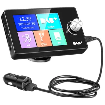 

2.8 Inch DAB Portable Universal Wide View Player Auto Broadcast Receiver Digital Color Screen Bluetooth Car Mounted Accessories
