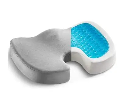 Gel Memory Foam U-shaped Seat Cushion Massage Car Office Chair for Long  Sitting Coccyx Back Tailbone Pain Relief Gel Cushion Pad - AliExpress