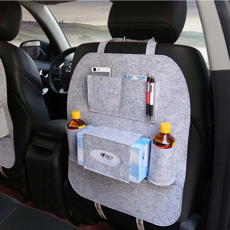 Auto Car Seat Back Multi-Pocket Storage Bag Organizer Holder Hanger Accessory 